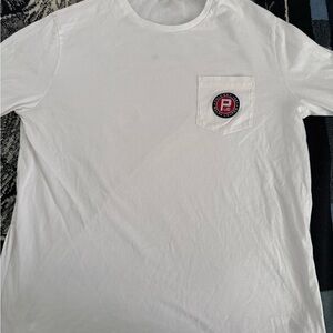 Polo Ralph Lauren P Letter Flag Patch White/Navy Blue/Red Long Sleeve Shirt